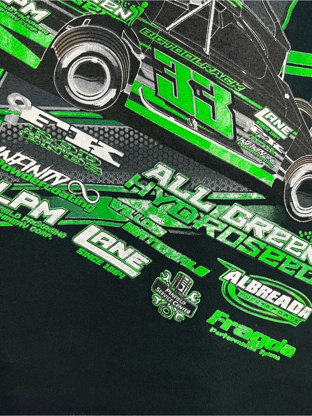 Nasstoys Brandon Lane Racing New York Black Green T-Shirt Men’s Large